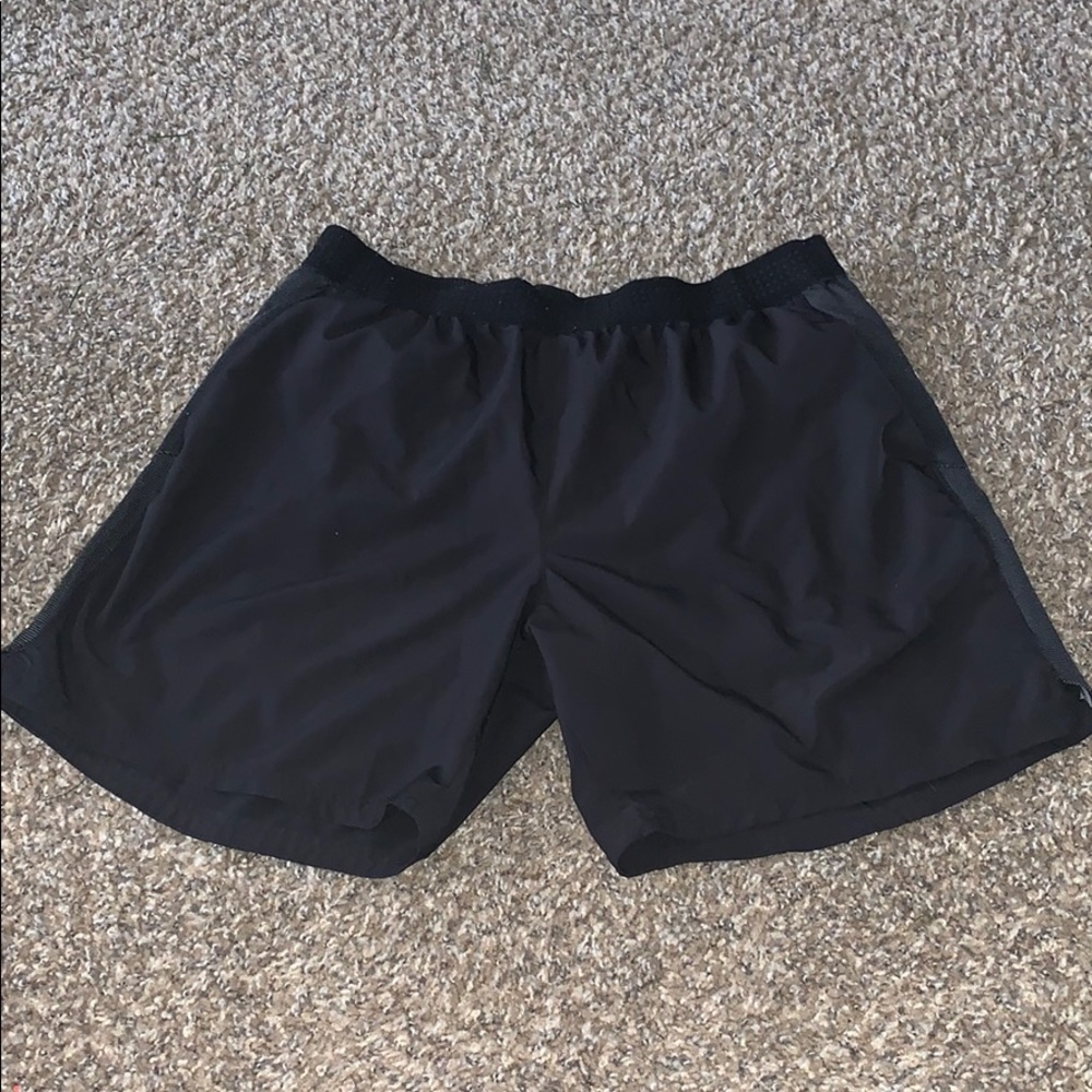 Men’s black athletic shorts